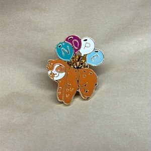 Nope Balloons Floating Sloth Enamel and Metal Pin